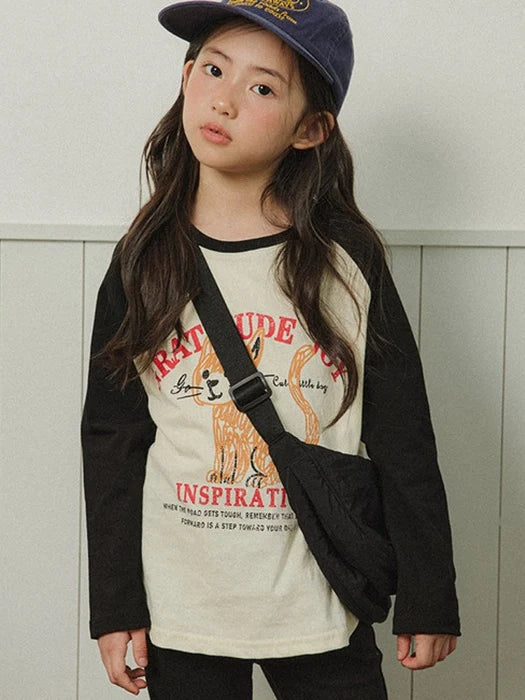 Little Foxx – Kitten Raglan Colored Tee