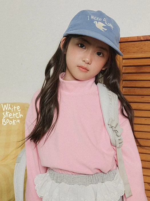 Little Foxx – New Half Peach Turtleneck Tee