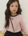 Little Foxx – Peach Colored Ribbon Tee