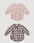 Little Foxx – Check Ribbon Romper