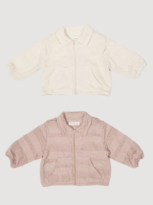 Little Foxx – Lace Collar Zip-up Jacket