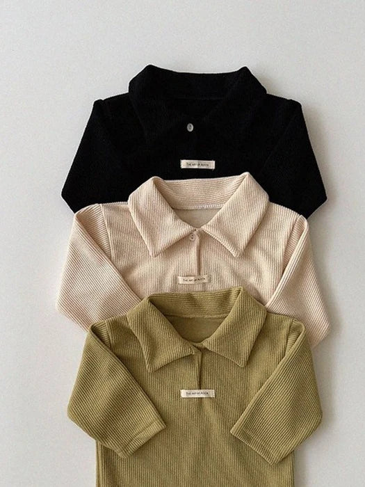 Little Foxx – Mulmul Collar Tee