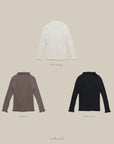 Little Foxx – Mock Neck Rib Tee