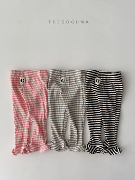 Little Foxx – Frill Stripe Leggings