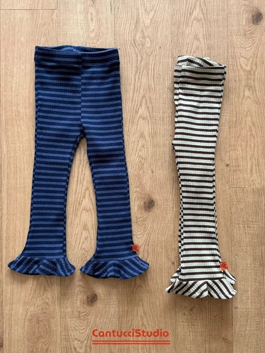 Little Foxx – Striped Frill Leggings