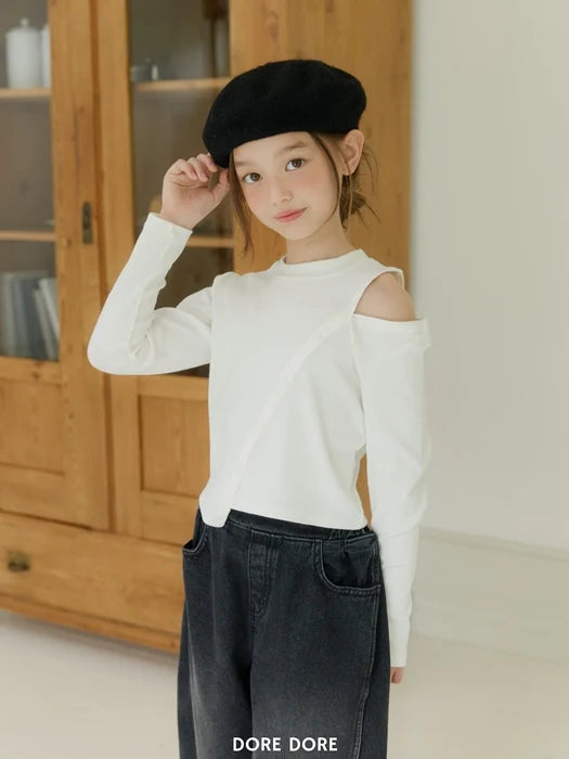 Little Foxx – Diagonal Button Tee