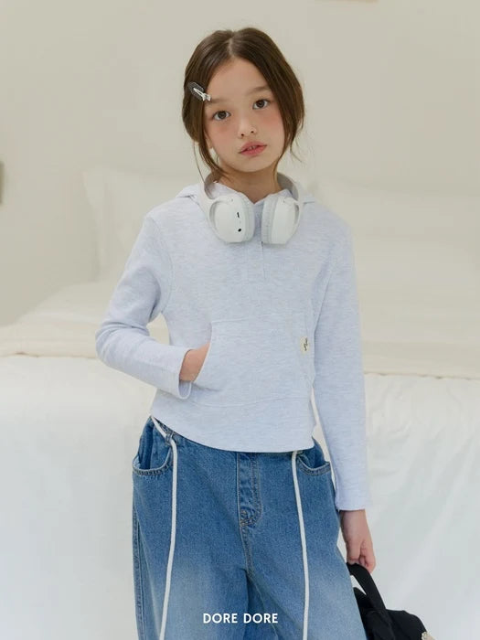 Little Foxx – Waffle Hooded Tee