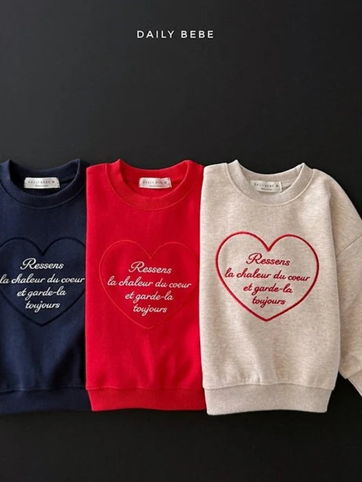Little Foxx – Heart Embroidery Sweatshirt