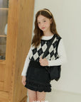 Little Foxx – Argyle Crop Vest
