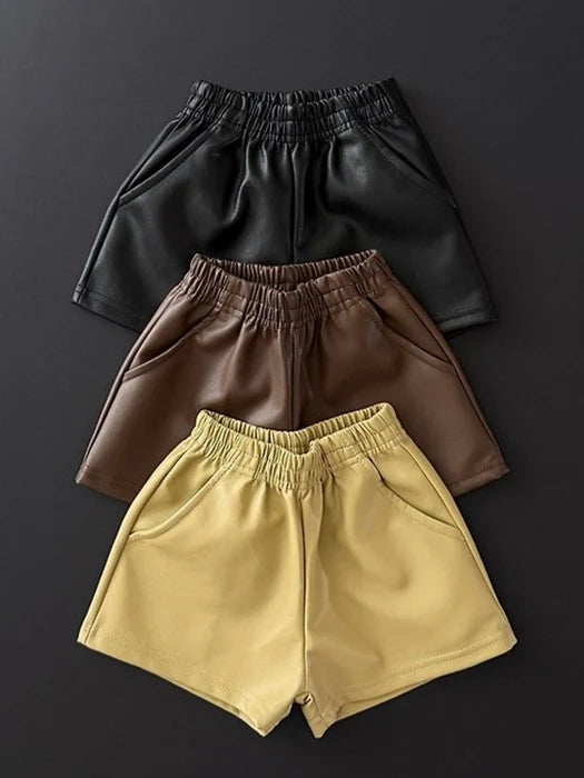 Little Foxx – Faux Leather Shorts
