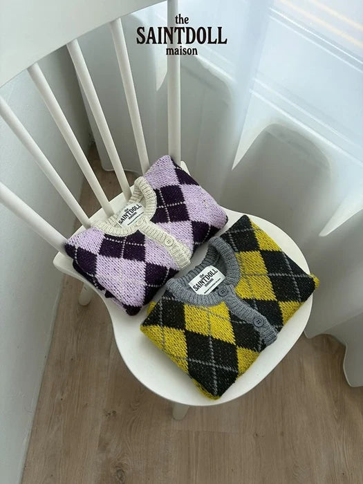 Little Foxx – Argyle Cardigan