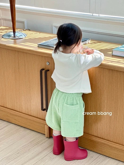 Little Foxx – Matcha Corduroy Half Pants