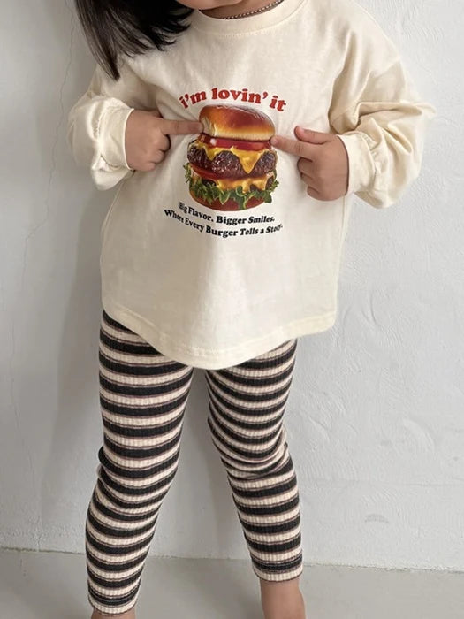 Little Foxx – Hamburger Long Sleeve Tee