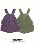 Little Foxx – Golden Berry Short Overalls
