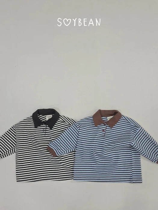 Little Foxx – Striped Collar Sweatshirt