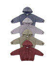 Little Foxx – Stone Half Hooded Zip-up