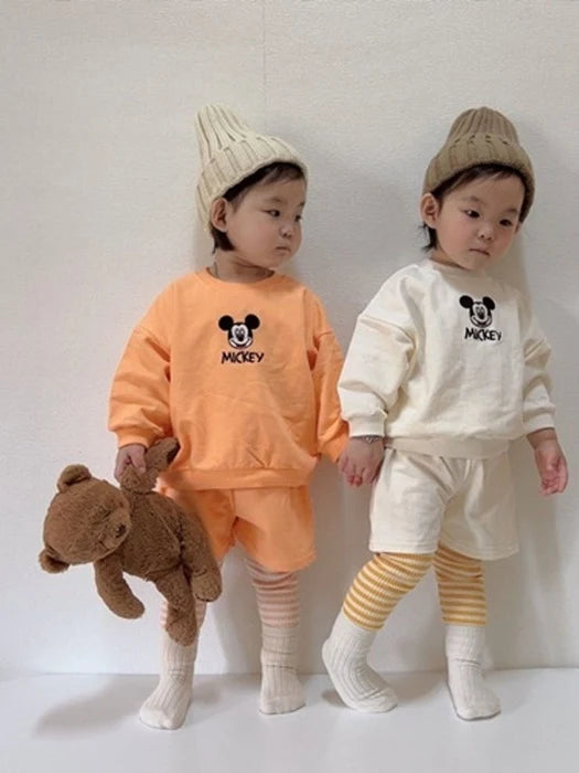 Little Foxx – Embroidered Mickey Top &amp;amp; Bottom Set
