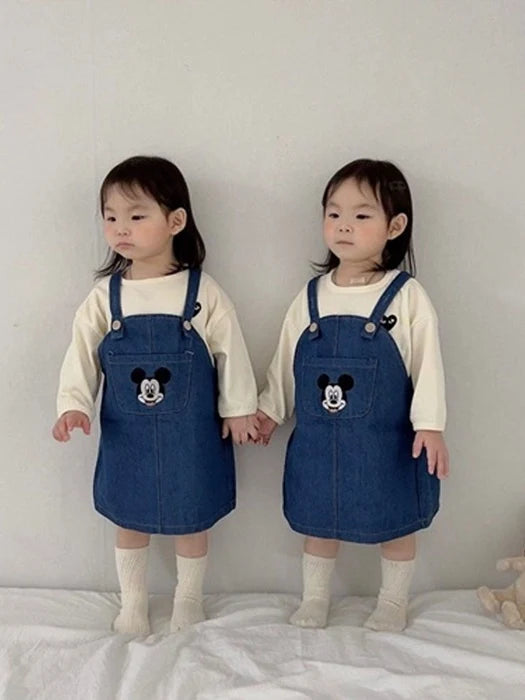 Little Foxx – Denim Overall Dress