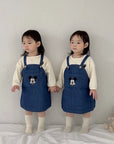 Little Foxx – Denim Overall Dress