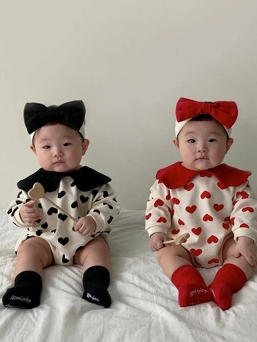 Little Foxx – Heart Collar Romper Set