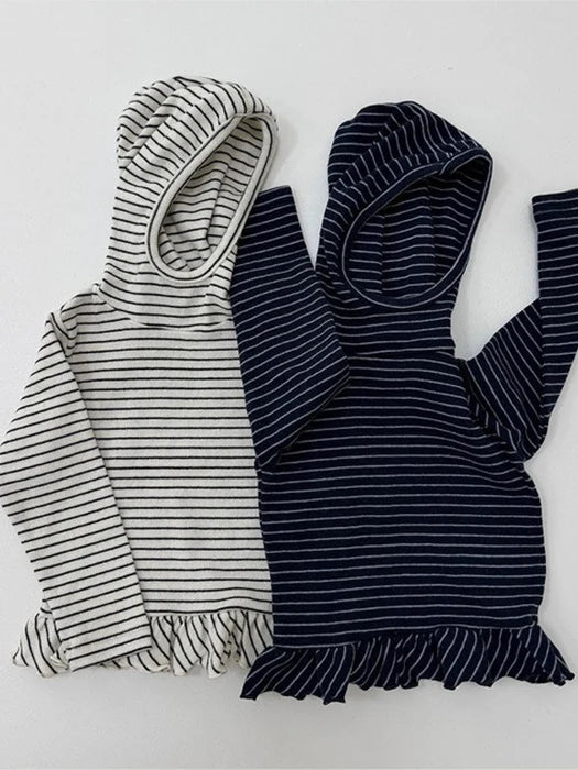 Little Foxx – B Flowy Hooded Turtleneck Tee
