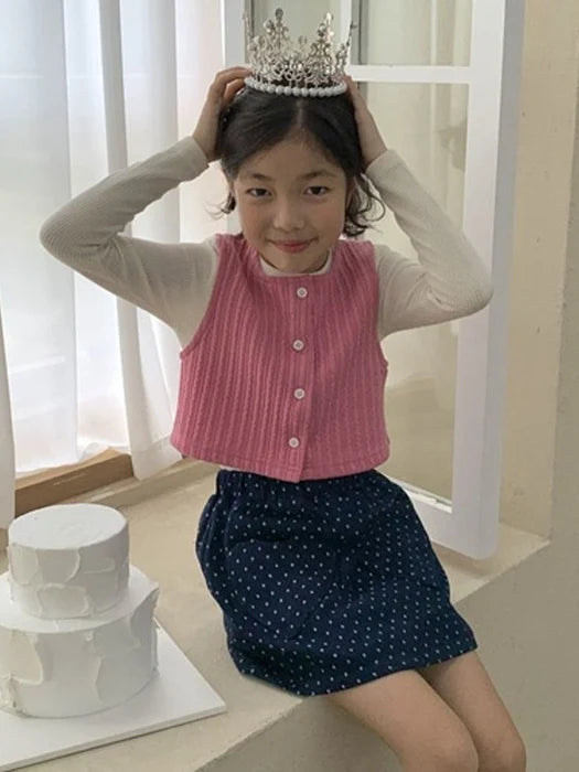 Little Foxx – Heart Pocket Denim Skirt