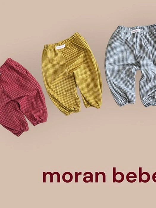 Little Foxx – Peanut Check Jogger Pants