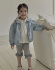 Little Foxx – Round Collar Denim Jacket