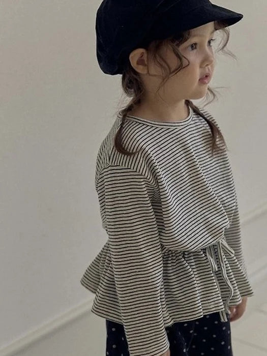 Little Foxx – Striped Ruched Tee