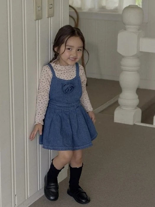 Little Foxx – Twill Dungaree Dress