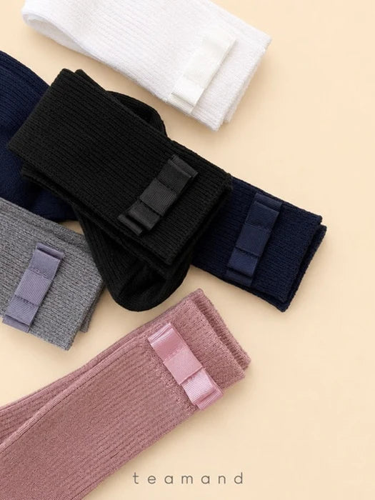 Little Foxx – Ribbon Ribbed Knee Socks