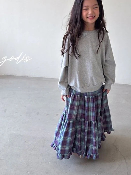 Little Foxx – Check Long Skirt