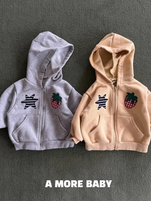 Little Foxx – Strawberry Star Hood Zip-Up