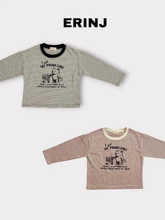 Little Foxx – Bear Striped Tee