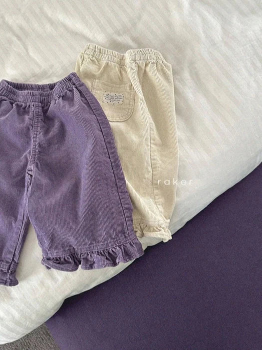 Little Foxx – Lovely Corduroy Frill Pants