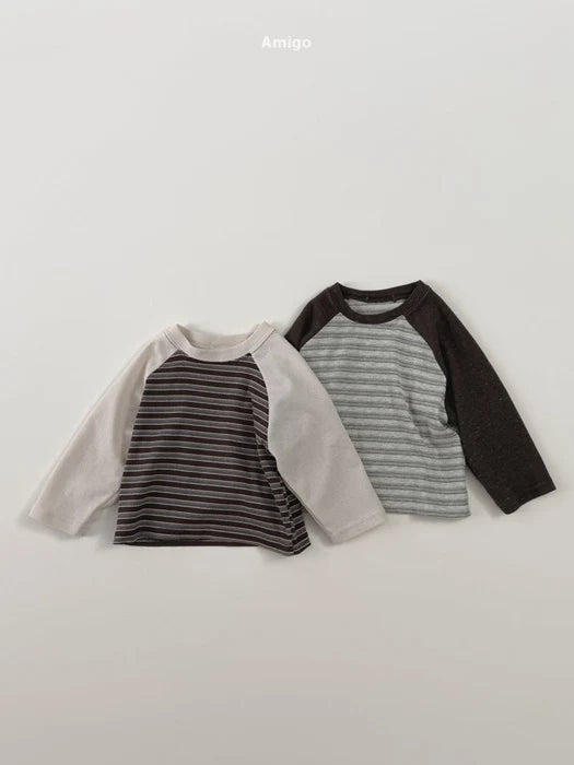 Little Foxx – Striped Raglan Tee