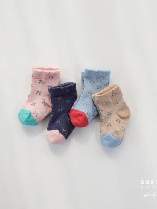 Little Foxx – Cherry Waffle Sock Set