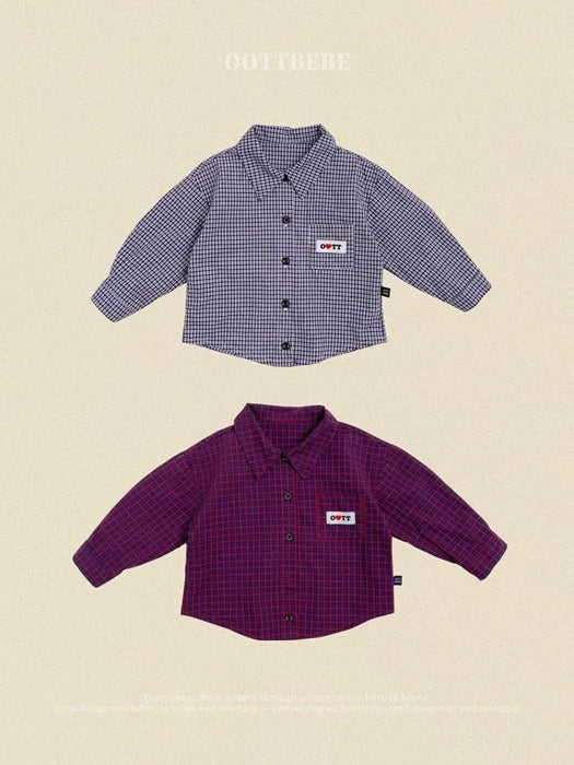 Little Foxx – Cappuccino Check Shirt