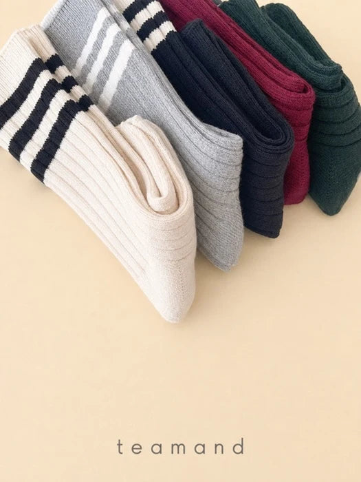 Little Foxx – 3-Line Ribbed Knee Socks