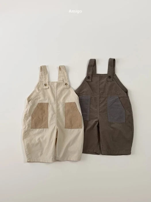 Little Foxx – Corduroy Contrast Overalls