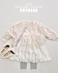 Checked Button Cardigan