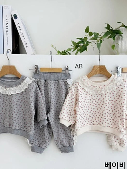Little Foxx – Baby Rosy Lace Top &amp; Bottom Set