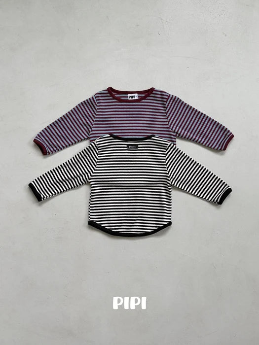 Little Foxx – Striped Binding Tee