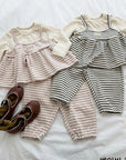 Little Foxx – Baby Cherry Striped Top & Bottom Set