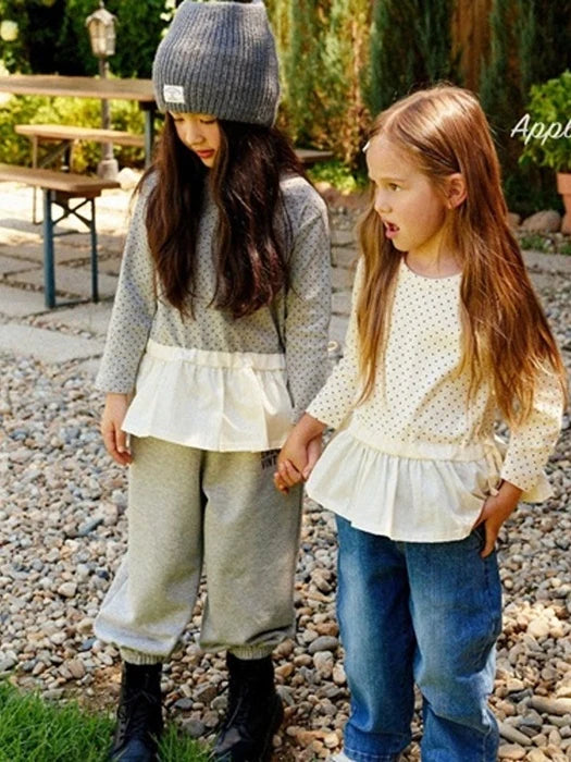 Little Foxx – Dot Frill Tee
