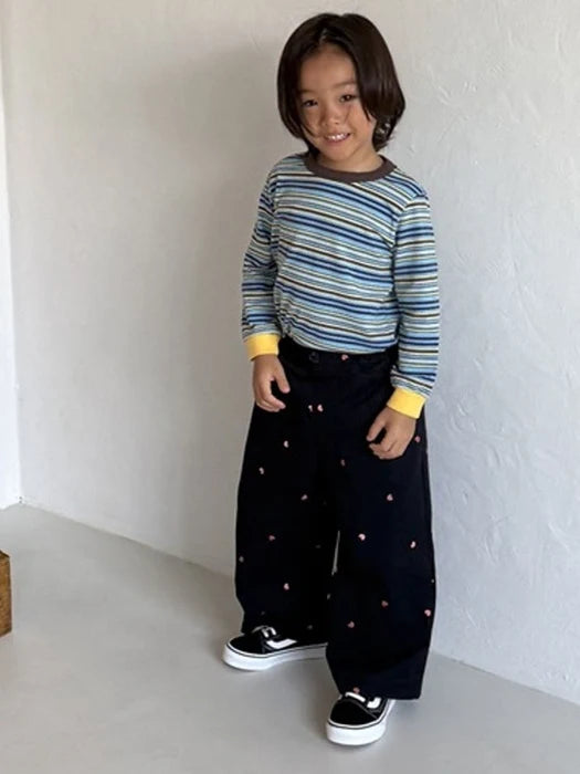 Little Foxx – Heart Embroidery Pants