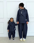 Little Foxx – 2way Hooded Scarf Jacket (Indigo) Mom