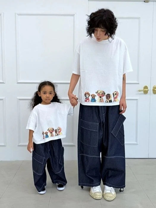 Little Foxx – Unbal Pocket Cargo (Indigo) Pants