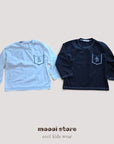 Little Foxx – Robot Border Pocket Embroidery Tee