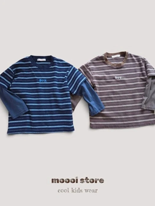 Little Foxx – Boy Layered Striped Tee